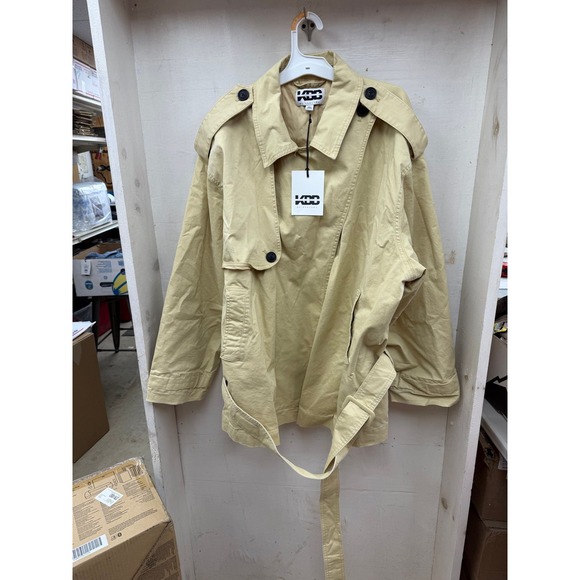 KBB by Kaylani Jackets & Blazers - #49 New KBB Women's Tan Open Front Jacket With Belt Size XXS